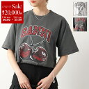 GANNI ガニー 半袖 Tシャツ Future Heavy Cocktail Cherry Drop Shoulder T-shirt T3878 T3879 3649 レディース カットソー コットン ロゴ クルーネック カラー2色