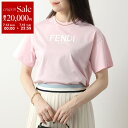 【7/13-7/15限定・最大2万円OFFクーポン配布中】【訳あり-12のみ】FENDI KIDS フェンディ キッズ Tシャツ JUI137 7AJ レディース クルーネック 半袖 カットソー ラバーロゴ ロゴT コットン F1N16