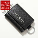 【7/13-7/15限定・最大2万円OFFクーポン配布中】MARNI マルニ キーケース PCMI0017U2 P6533 メンズ レザー ロゴ刺繍 キーリング...