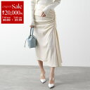 【7/13-7/15限定・最大2万円OFFクーポン配布中】N°21 ヌメロヴェントゥーノ ロングスカート C051 5080 レディース フレア ギャザー リボン 1213