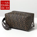 【7/13-7/15限定・最大2万円OFFクーポン配布中】FENDI フェンディ クラッチバッグ 7N0150 AFCB メンズ FFロゴ セカンドバッグ ハン...