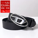 DIESEL ディーゼル ベルト B-1dr W X08727 PR666 レディース Dロゴ レザー H6528 BLACK X08727PR666【po_s...