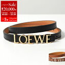 【7/13-7/15限定・最大2万円OFFクーポン配布中】LOEWE ロエベ ナローベルト E619Z16X16 レディース レザー ロゴ カラー2色【po_s...