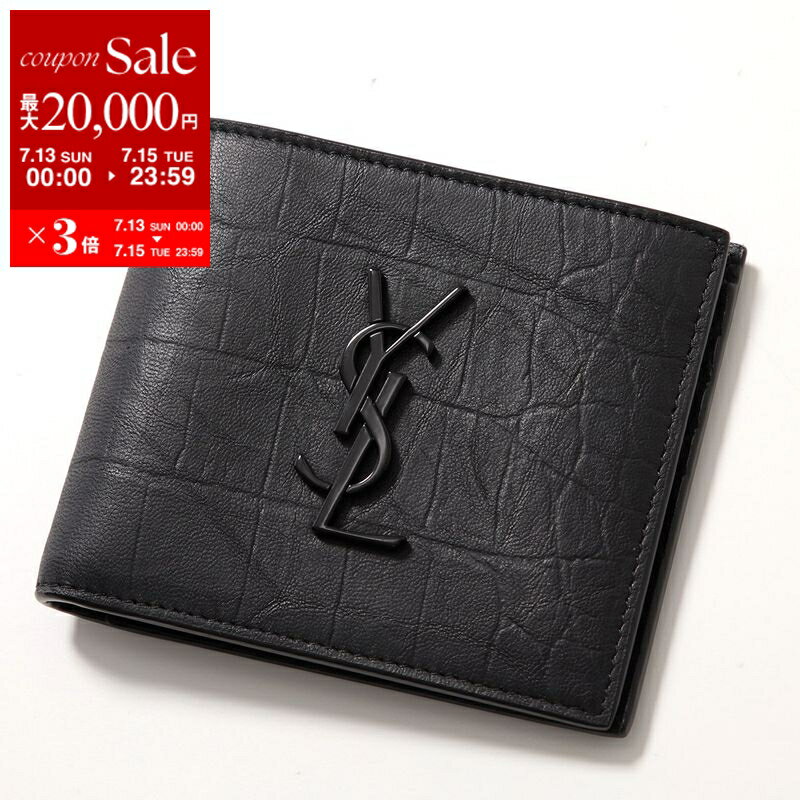 ☆Saint Laurent☆ 半財布 正規品 楽天市場】サンローラン 二つ折り財布(カラーブラック)(財布