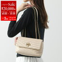 TORY BURCH トリーバーチ ショルダーバッグ SMALL KIRA CHEVRON CONVERTIBLE キラ 90452 レディース レザー ダブルT ロゴ 鞄 122/NEW-CREAM【po_sannn】