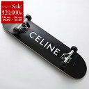 【7/30限定・最大2万円OFFクーポン配布中】CELINE セリーヌ スケートボード 49C046AEM.38SI メンズ ロゴプリント ウッドデッキ Bla...