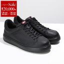 CAMPER カンペール レザースニーカー Runner K21 ランナー K100841 メンズ ローカット レースアップ シューズ ロゴ 軽量 靴 015/Black【cp_ten】