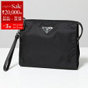 【8/1〜3限定・最大2万円OFFクーポン配布中】PRADA プラダ クラッチバッグ 2NE789 2DMH レディース ReNylon リナイロン ネセセール...