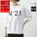 【8/1〜3限定・最大2万円OFFクーポン配布中】N°21 ヌメロヴェントゥーノ トレーナー E032 6329 レディース スウェット ロゴ 長袖 クルーネッ...