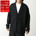 【8/1~3限定・最大2万円OFFクーポン配布中】JIL SANDER ジルサンダー カーディガン J22HP0005 J14506 メンズ ウール Vネック 長袖 オーバーサイズ ボクシーシェイプ リブ 001/BLACK J22HP0005J14506001