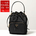 【8/1~3限定・最大2万円OFFクーポン配布中】PRADA プラダ ショルダーバッグ 1BH038 OOO RV44 レディース ナイロン 巾着 デュエット ファブリック ハンドバッグ 鞄 F0002/NERO 1BH038RV44F0002