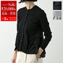 【8/1~3限定・最大2万円OFFクーポン配布中】MEIMEIJ メイメイジェイ カーディガン M4IZ47 レディース クルーネック ウール ハイゲージ ニット フリル 切替 長袖 カラー2色