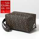 【8/1〜3限定・最大2万円OFFクーポン配布中】FENDI フェンディ クラッチバッグ 7N0150 AFCB メンズ FFロゴ セカンドバッグ ハンドル付き...