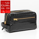 【8/1〜3限定・最大2万円OFFクーポン配布中】TOM FORD トムフォード クラッチバッグ Y0301 LCL403G メンズ レザー クロコダイル型押し...