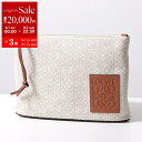 【8/1〜3限定・最大2万円OFFクーポン配布中】LOEWE ロエベ クラッチバッグ OBLONG POUCH オブロング ポーチ ジャカード&カーフ C821...