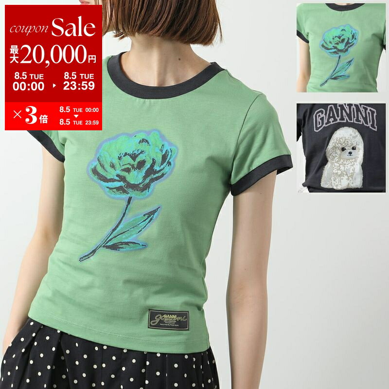 Tシャツ・カットソー Ganni SS25 (T4057 252) 楽天市場】Ganni(サイズ(S/M/L)SS)(Tシャツ・カットソー