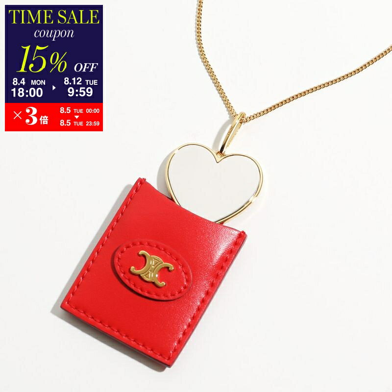 【CELINE】サクレクール レザーミラー ネックレス Gold/Red 楽天市場】セリーヌ(素材(ジュエリー・アクセサリー)本革