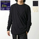 Rick Owens リックオウエンス カットソー JUMBO DOUBLE LS T ジャンボ ダブル RU01E5258 UC メンズ コットン クルーネック バルーン裾 ロンT 長袖Tシャツ トップス カラー2色【cp_ten】