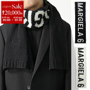 【8/15~18限定・最大2万円OFFクーポン配布中】MM6 KIDS エムエムシックス メゾンマルジェラ キッズ マフラー M60278 MM074 メンズ ボーイズ ニット インターシャ編み ロゴ カラー2色