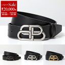 【8/15~18限定・最大2万円OFFクーポン配布中】BALENCIAGA バレンシアガ ベルト BB LARGE BELT 35 ラージ 570370 1CH0B 1CH04 1000 レディース レザー ロゴメタルバックル カラー3色