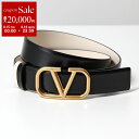 【8/15~18限定・最大2万円OFFクーポン配布中】VALENTINO ヴァレンティノ ベルト 4W2T0T15ZFR 5W2T0T15ZFR レディース Vロゴ シグネチャー 30MM リバーシブル レザー L60