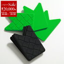 【8/15~18限定・最大2万円OFFクーポン配布中】BOTTEGA VENETA ボッテガヴェネタ カードケース 778125 V0EY0 レディース イントレチャート ラバーシリコン ファンシェイプ カラー2色 778125V0EY01000