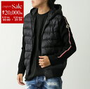 【8/15~18限定・最大2万円OFFクーポン配布中】MONCLER モンクレール ダウンジャケット 9B00022 M1131 メンズ フード付き アイコンパッチ ライトダウン切替 ニットブルゾン 999