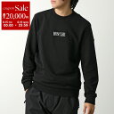 【8/15~18限定・最大2万円OFFクーポン配布中】MONCLER Matt Black モンクレール マットブラック スウェットシャツ 8G00040 809KR メンズ クルーネック 刺繍ロゴ コットン 999