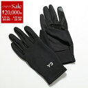 【8/15~18限定・最大2万円OFFクーポン配布中】Y-3 ワイスリー グローブ RUN GLOVES ラン JI7506 メンズ 手袋 ロゴ スマートフォン対応 BLACK
