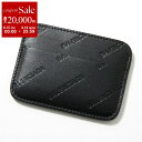 【8/15~18限定・最大2万円OFFクーポン配布中】BALENCIAGA バレンシアガ カードケース 593812 2AAXQ メンズ CASH レザー カードホルダー パスケース 定期入れ 型押しロゴ 1000