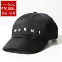 【8/15~18限定・最大2万円OFFクーポン配布中】MARNI マルニ ベースボールキャップ CLZC0108SU UTN923 レディース ロゴ刺繍 ナイロン 撥水 帽子 00N99/BLACK