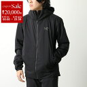 【8/15~18限定・最大2万円OFFクーポン配布中】ARCTERYX アークテリクス 中綿ジャケット Atom Hoody M アトム フーディ X000009556 メンズ 撥水 フード付き ロゴ刺繍 ナイロン Black