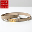【8/15~18限定・最大2万円OFFクーポン配布中】FENDI フェンディ ナローベルト O LOK オーロック 8C0652 ANVK レディース レザー FFロゴ バックル メタルロゴ F1LA4/BEIGE