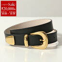 【8/15~18限定・最大2万円OFFクーポン配布中】【訳あり】AULENTTI オウレンティ ベルト 533/30S レディース レザー BLACK