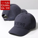 【8/15~18限定・最大2万円OFFクーポン配布中】LOEWE ロエベ ベースボールキャップ K820358X81 レディース ロゴ刺繍 コットンキャンバス 帽子 5110/MARINO-NAVY-BLUE