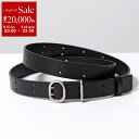 【8/15~18限定・最大2万円OFFクーポン配布中】JIL SANDER ジルサンダー ベルト CANNOLO BELT 2.5 CM カンノーロ J26TP0005 P7370 レディース レザー メタルバックル 001/BLACK J26TP0005P7370001