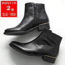 LUCA GROSSI ルカグロッシ ショートブーツ 4719T OLD CALF レディース レザー ラウンドトゥ サイドジップ シューズ 靴 NERO