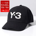 【8/24~25限定・最大2万円OFFクーポン配布中】Y-3 ワイスリー ベースボールキャップ LOGO CAP H62981 メンズ ロゴ刺繍 帽子 BLACK/NOIR【dc_kikaku】