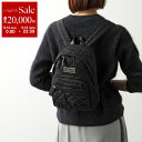 【9/14-9/15限定・最大2万円OFFクーポン配布中】MARC JACOBS マークジェイコブス バックパック M0016679 レディース キルティング ナイロン ミニ リュック ロゴ 軽量 鞄 001/BLACK