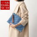 【9/14-9/15限定・最大2万円OFFクーポン配布中】FENDI フェンディ クラッチバッグ 8N0178 AP4N レディース デニム ジャガード FFロゴ リストレット付き フラットポーチ 鞄 F1LB6/DENIMCHI+BRANDY+OS
