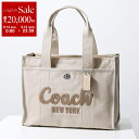 【9/14-9/15限定・最大2万円OFFクーポン配布中】COACH コーチ トートバッグ CARGO TOTE 42 カーゴトート CP163 レディース ロゴ刺繍 ショッピングバッグ キャンバス 鞄 LH/DARK-NATURAL