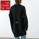 【9/14-9/15限定・最大2万円OFFクーポン配布中】ANTHOM アントム ロングカーディガン A30540 レディース Vネック ロゴ刺繍 コーディガン ミドルゲージ ウール ニット 12