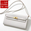 【9/14-9/15限定・最大2万円OFFクーポン配布中】HERMES エルメス ショルダーウォレット ケリー クラシック トゥーゴー KELLY CLASSIS TO GO エプソン 080253CC レディース レザー ショルダーバッグ ポシェット 長財布 B刻印 鞄 GRIS-PALE