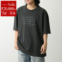 【9/18限定・最大2万円OFFクーポン配布中】MAISON MARGIELA メゾンマルジェラ Tシャツ S50GC0716 S24567 メンズ ナンバリングロゴ 半袖 カットソー オーバーサイズ 969