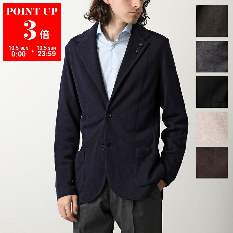 <美品>LARDINI ダークグレー ウール 春夏 ジャケット サイズ48 美品>LARDINI ダークグレー ウール 春夏 ジャケット サイズ48