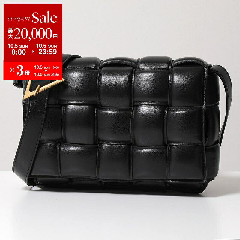 BOTTEGA VENETA ショルダーバッグ レザー ブラック 型押しロゴ BOTTEGA VENETA ミニ ウォレス ショルダーバッグ ブラック