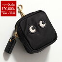 【10/10~10/13限定・最大2万円OFFクーポン配布中】ANYA HINDMARCH アニヤハインドマーチ イヤホンケース アイズ イヤホン ポーチ 193610 レディース ナイロン エアーポッズ エアポッズ BLACK 5050925193610