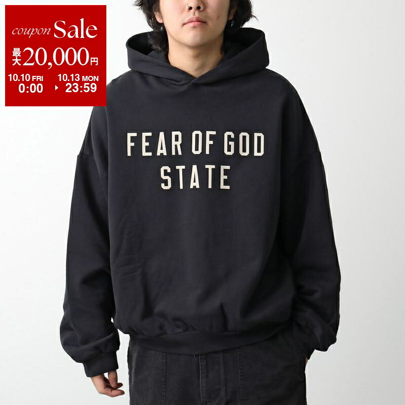 楽天インポートセレクトmusee【10/10～10/13限定・最大2万円OFFクーポン配布中】ESSENTIALS × FEAR OF GOD エッセンシャルズ フィアオブゴッド フーディー 192HO244810F メンズ パーカー プルオーバー スウェット ロゴ オーバーサイズ BLACK