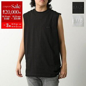 【10/15限定・最大2万円OFFクーポン配布中】BALR. ボーラー タンクトップ Logo Oversized Tanktop B1113.1004 メンズ ノースリーブ コットン クルーネック ロゴ刺繍 カラー2色