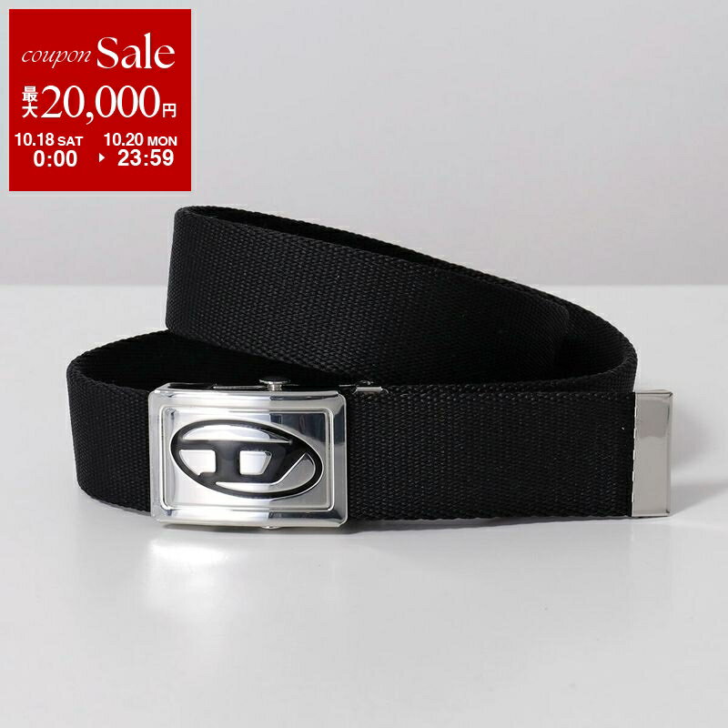 【セール中】DIESEL ブラックベルト Diesel ベルト - 黒 - ブラック | X08727PR666H6528 | THEBS